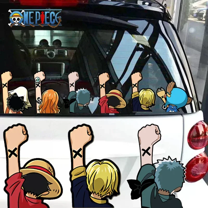 Car Accessories Japanese - Naklejka samochodowa Anime One Piece, kreskówkowy