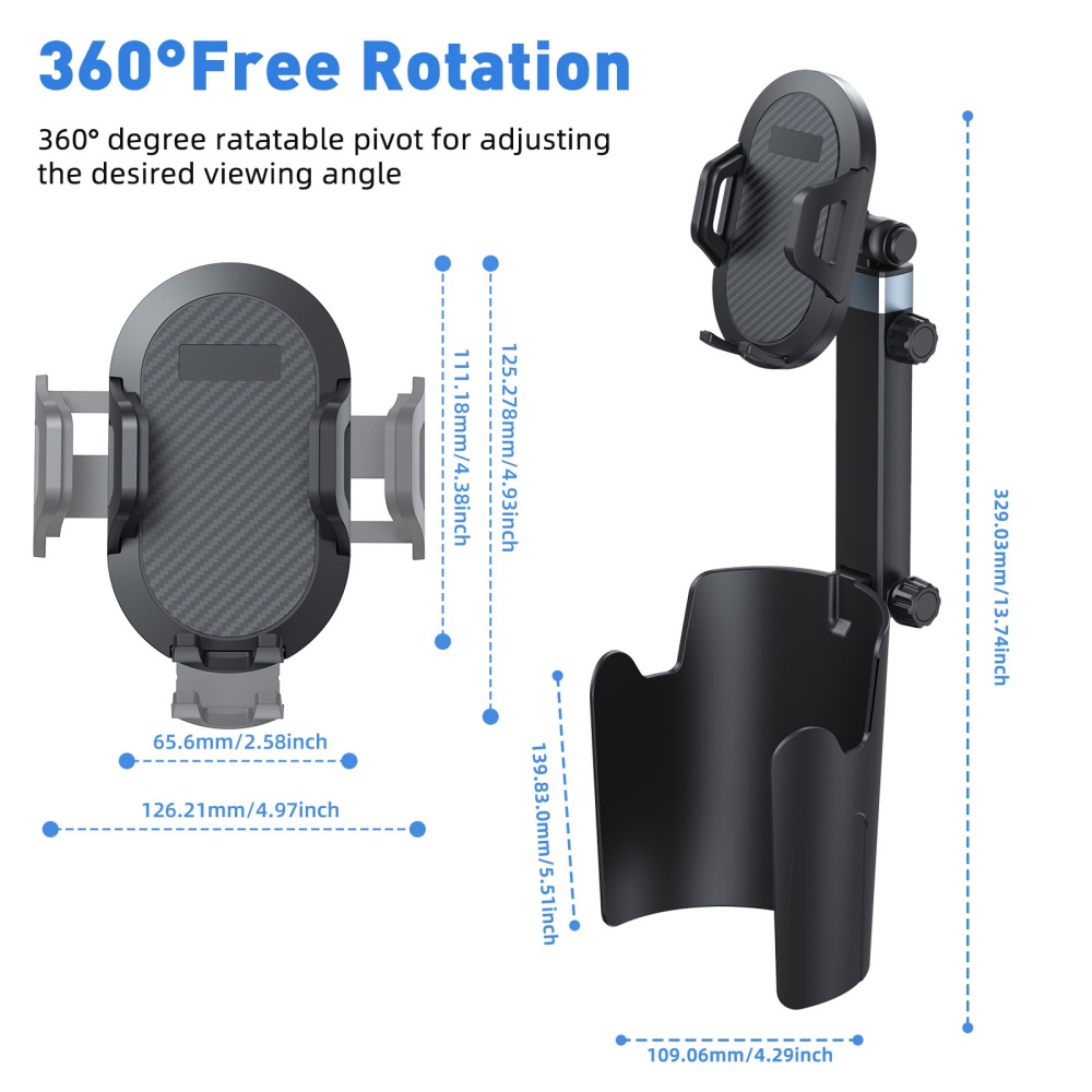 Car Cup Holder Expander - Uchwyt na telefon do samochodu montowany