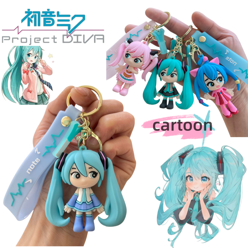Car Accessories Japanese - Breloczek Hatsune Miku Nowy Kreatywny Kreskówkowy