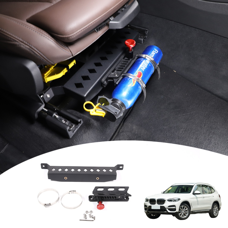 Car Accessories Under 1000 - Aluminiowy Czarny Uchwyt Pod Siedzenie Pasażera