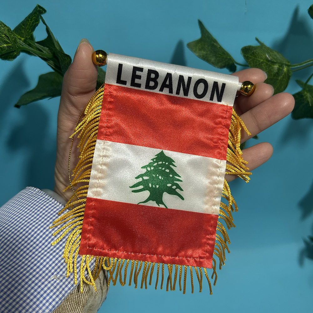 (SKY FLAG) Liban Flaga na szyb – Car Accessories Lebanon recenzja i cena