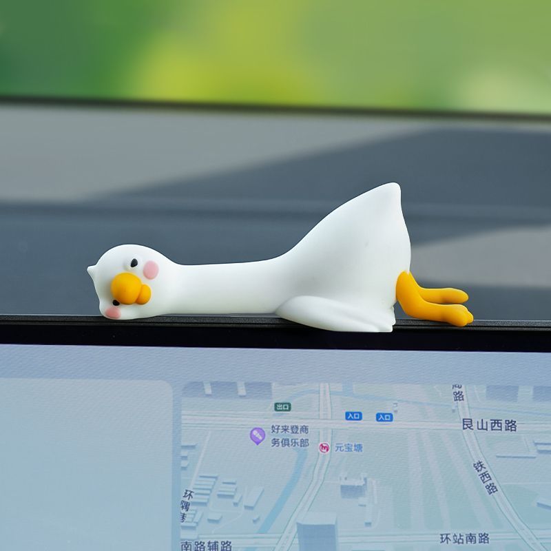 Urocza kreskówkowa biała kaczk – Car Accessories Hanging recenzja i cena
