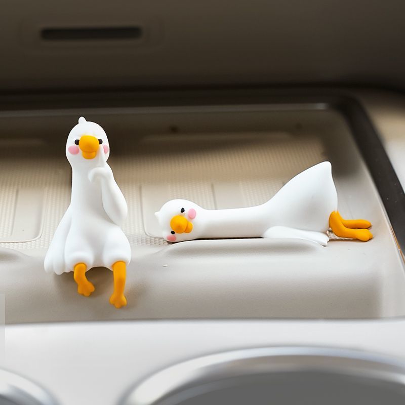 Urocza kreskówkowa biała kaczk – Car Accessories Hanging recenzja i cena