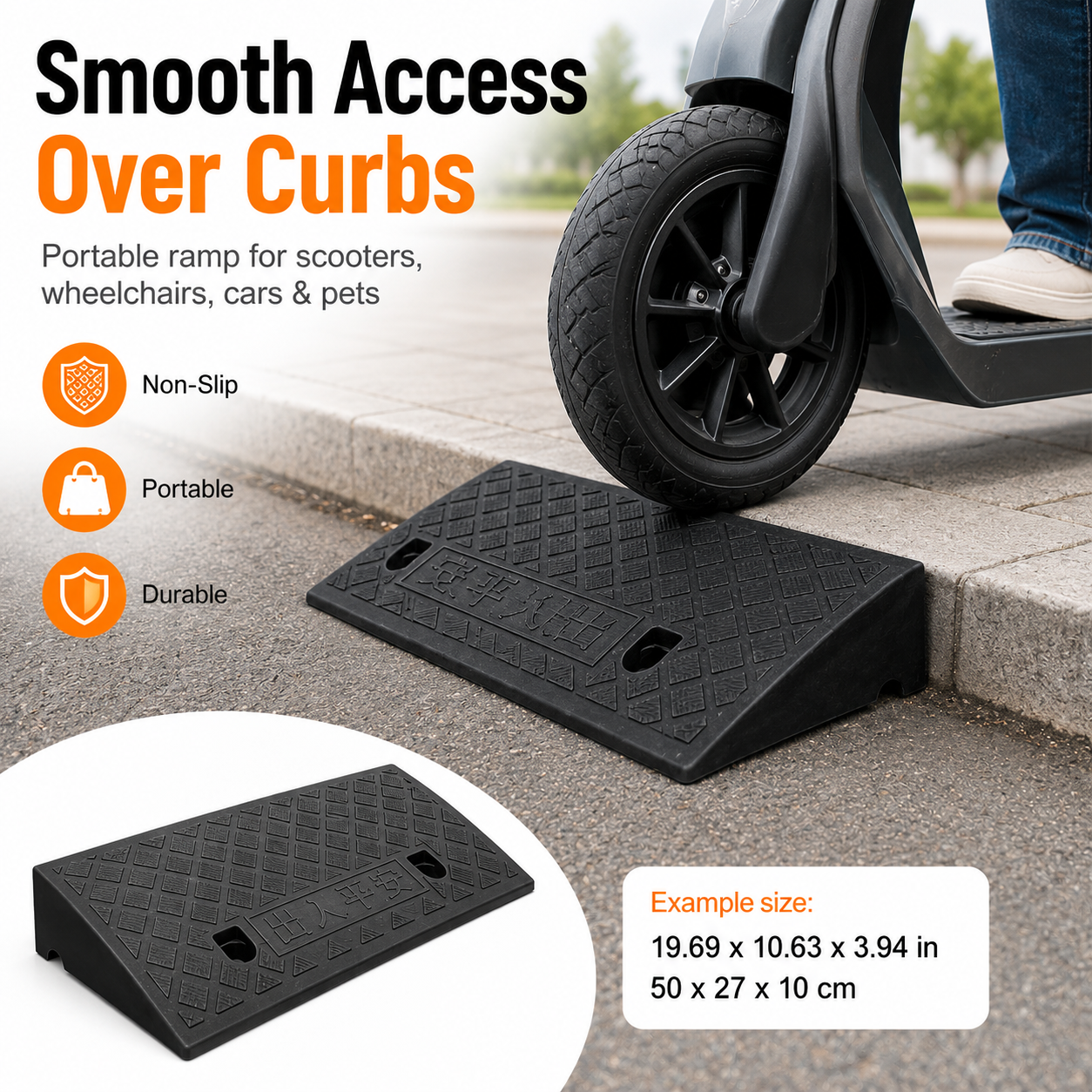 Przenośna rampa krawężnikowa 3 – Car Accessories For Elderly recenzja i cena