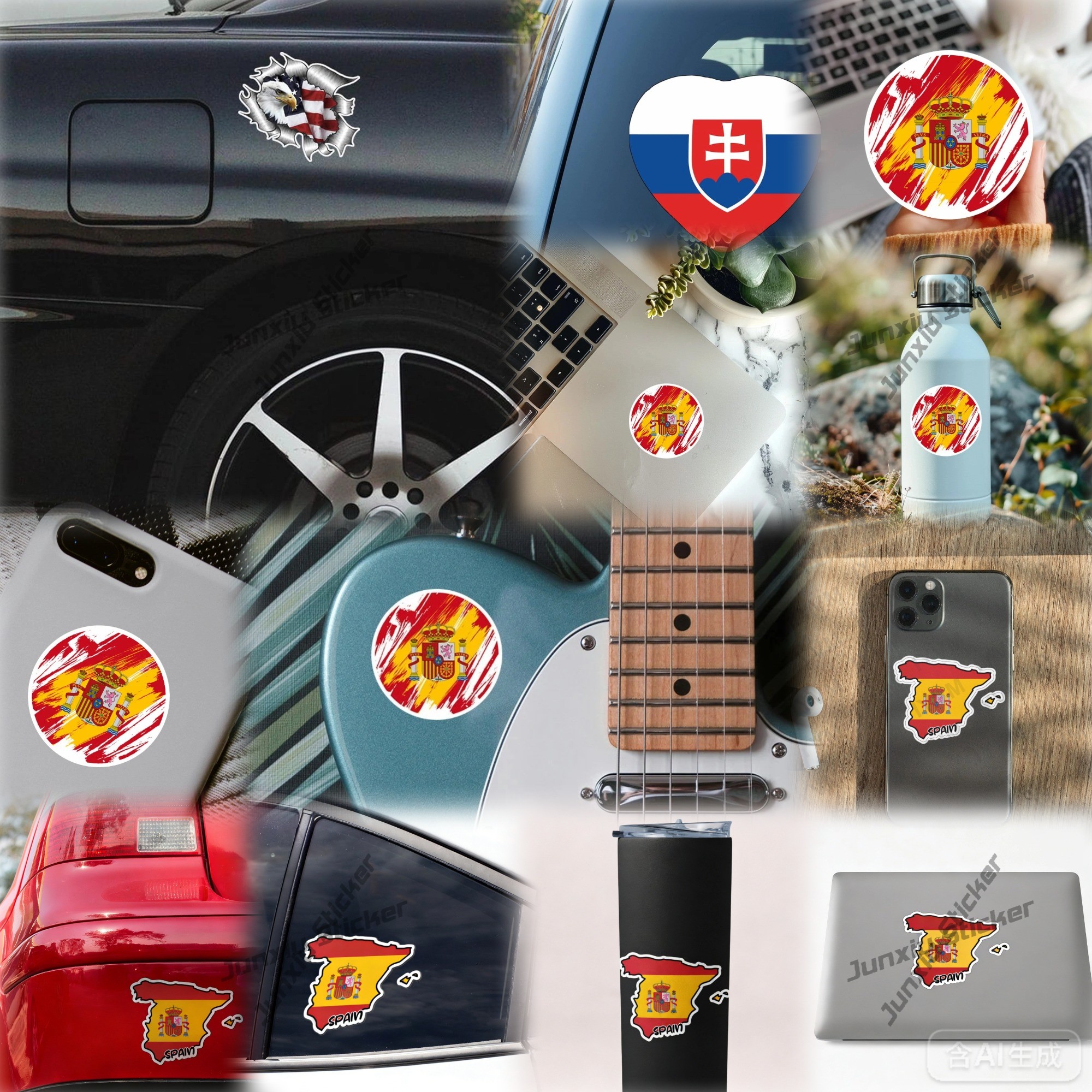 Bahrajin z flagą Naklejka winy – Car Accessories Bahrain recenzja i cena