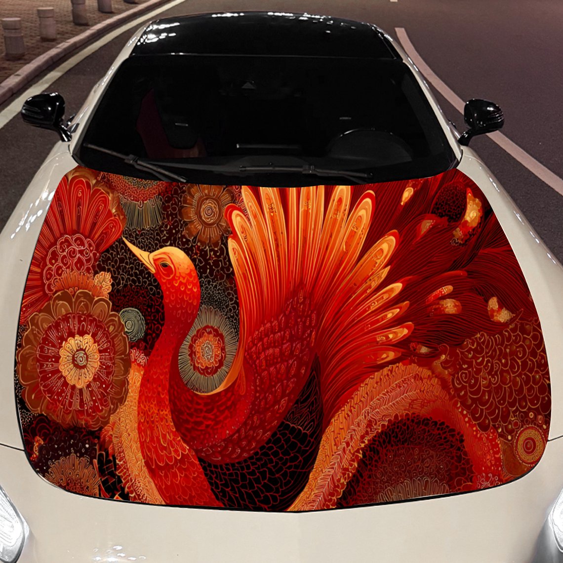 Naklejka na maskę samochodu z  – Car Accessories Phoenix recenzja i cena